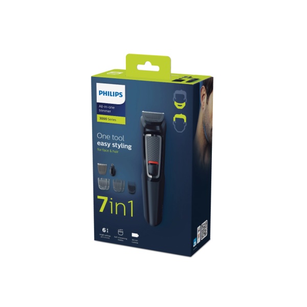 Триммер универсальный Philips Series 3000 MG3720/15 "7 в 1" для бороды, волос, носа и ушей